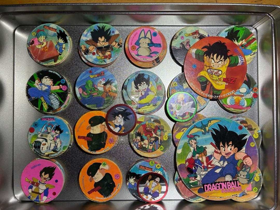 ドラゴンボールZなどレトロめんこ208枚超大量♪特大18cmジャンボメンコ