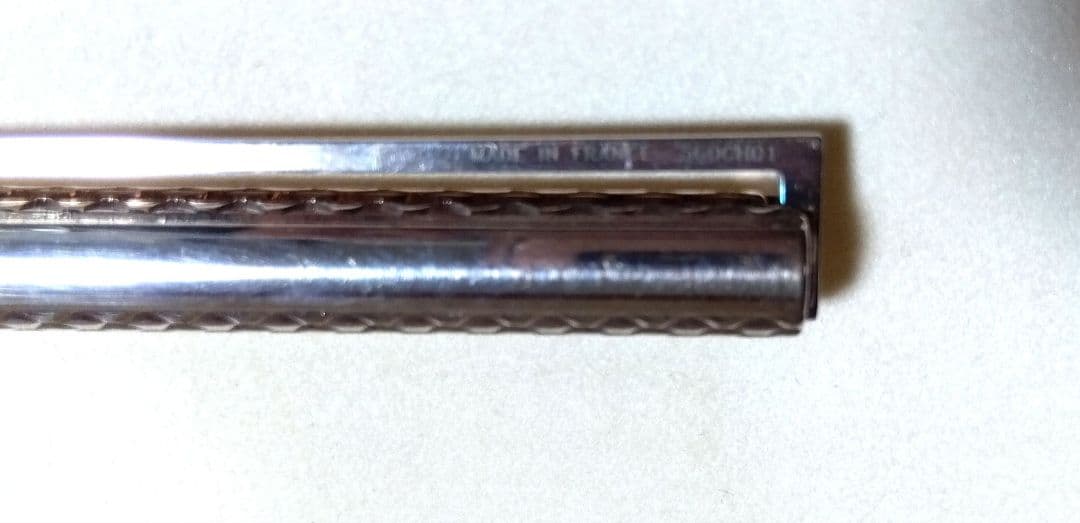 S.T. Dupont シルバーカラーボールペン 専用ケース付き