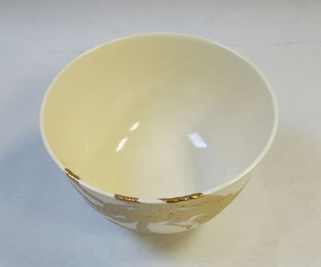 茶道具 茶碗 薩摩焼 鳳凰 盛金 古垣嘉一 新品 鹿児島 さつま