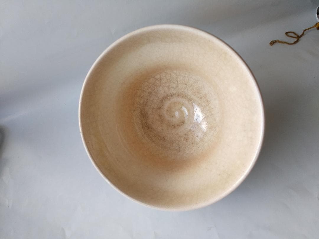 色絵 薩摩焼 藤絵 茶碗 合箱 茶道具 茶器 抹茶碗 美品 です。