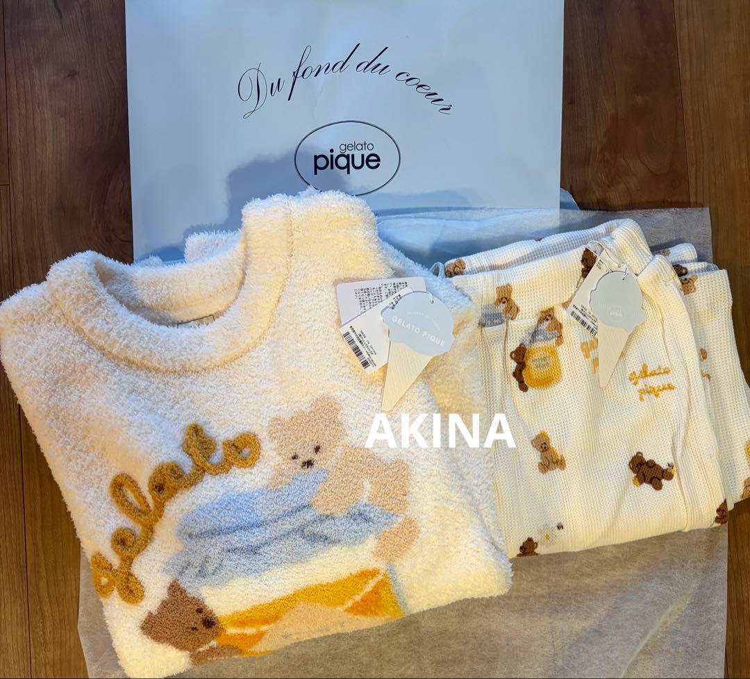 はちみつベア セットアップ 新品未使用 ジェラートピケ