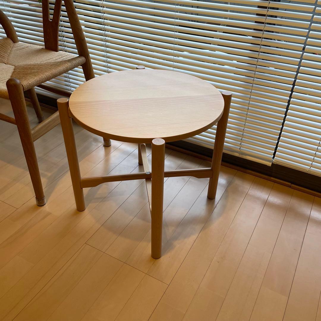 【美品】MUJI 無印良品 サイドテーブル 丸テーブル 廃番