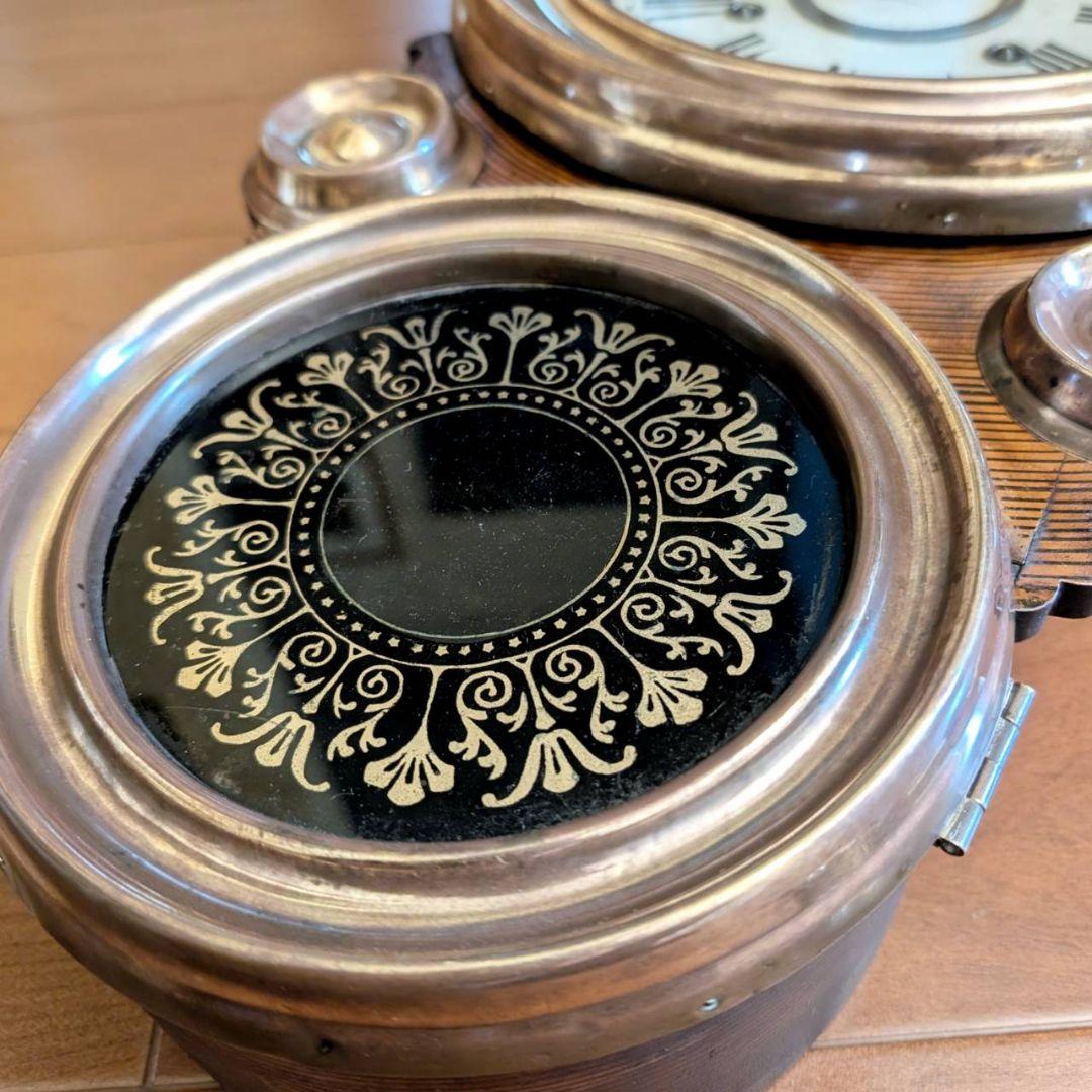 掛時計　古時計　アンティーク掛時計　振り子時計　ゼンマイ時計　精工舎