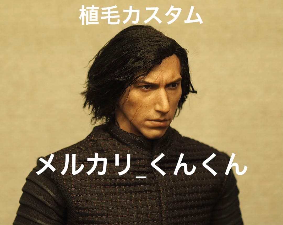 植毛 カスタムヘッド カイロ・レン ホットトイズ 1/6 スターウォーズ