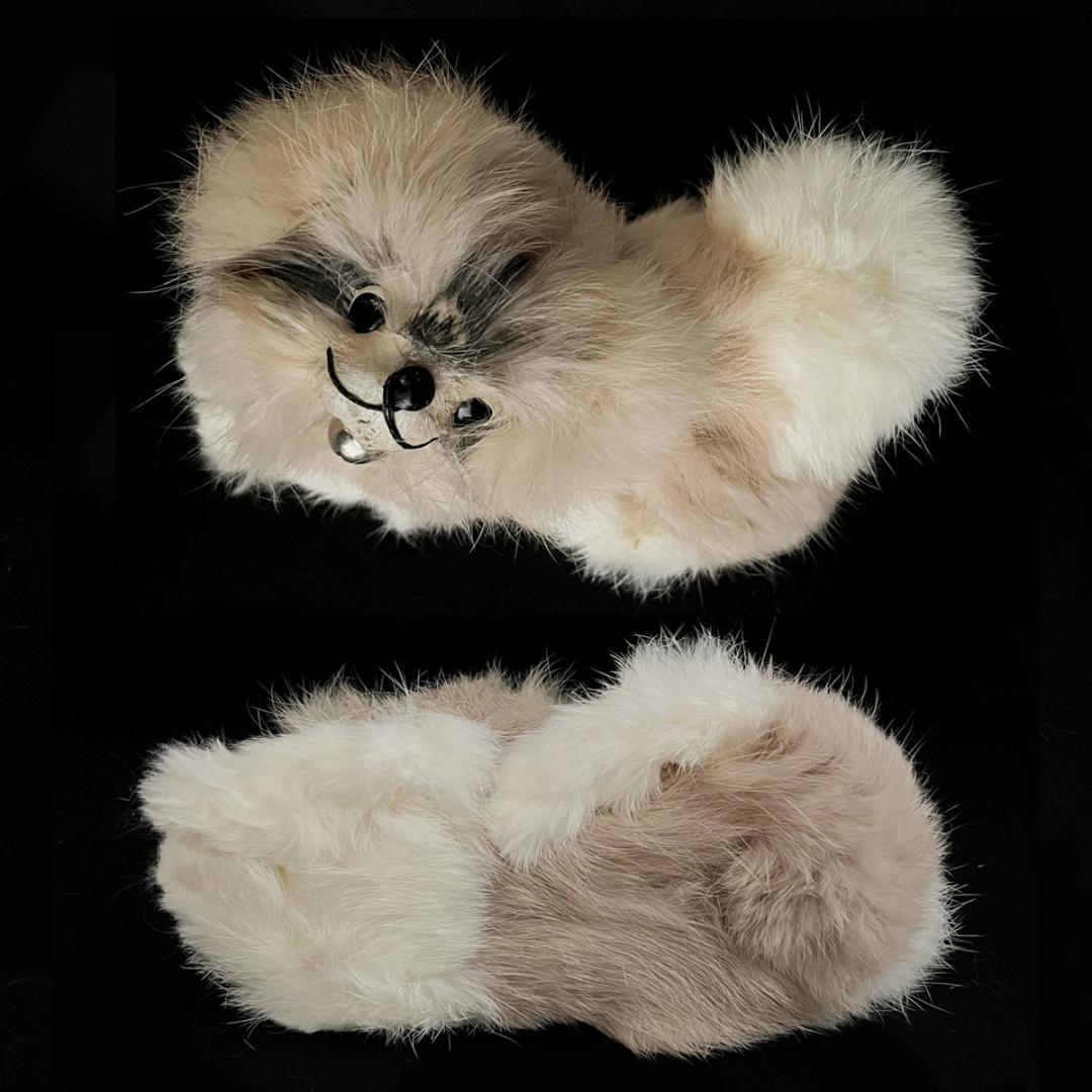 超レア！1960～1970年代？ おもちゃの三英 コリー リアルファーぬいぐるみ