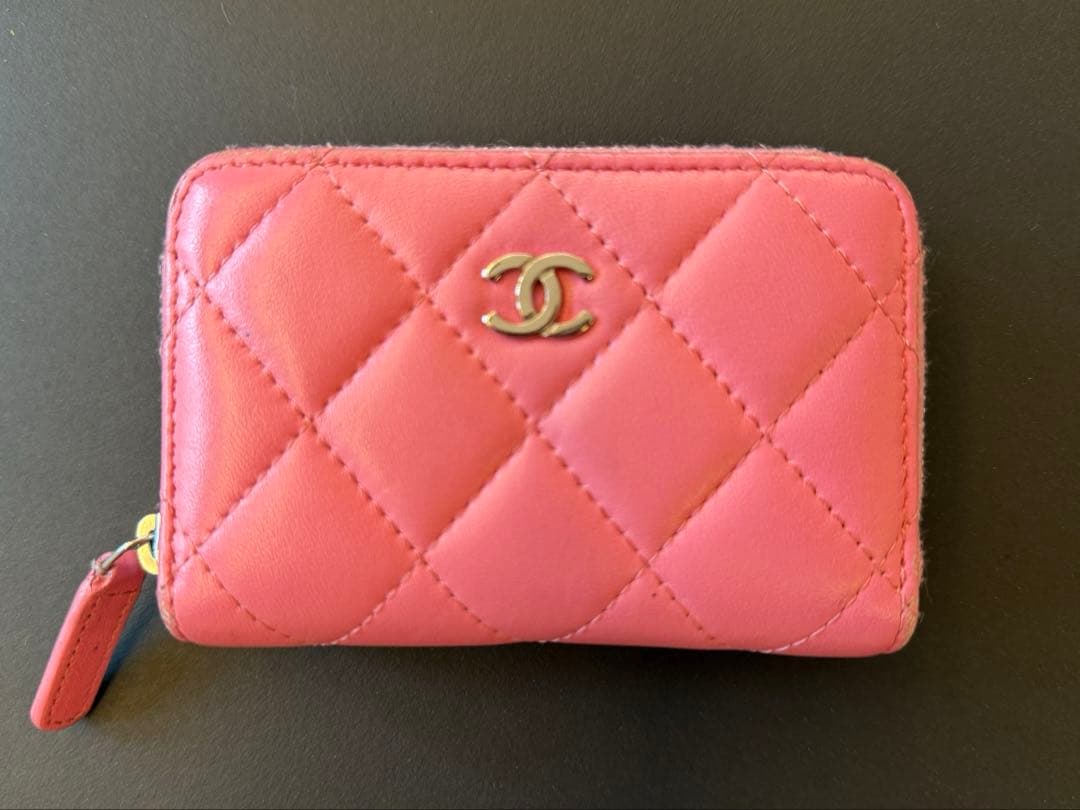 CHANEL ピンク キルティング ケース