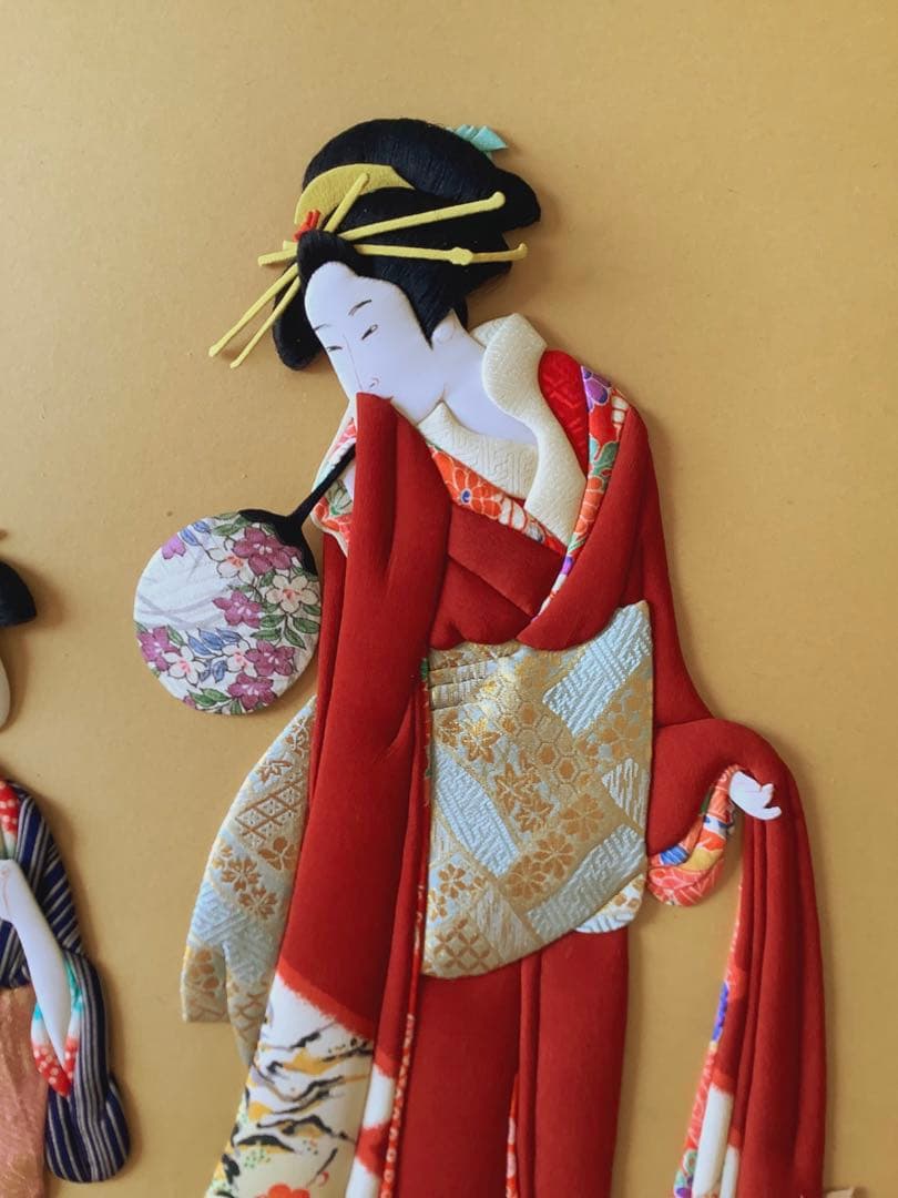 押絵　押し絵　美人画　浮世絵　日本絵画　アート