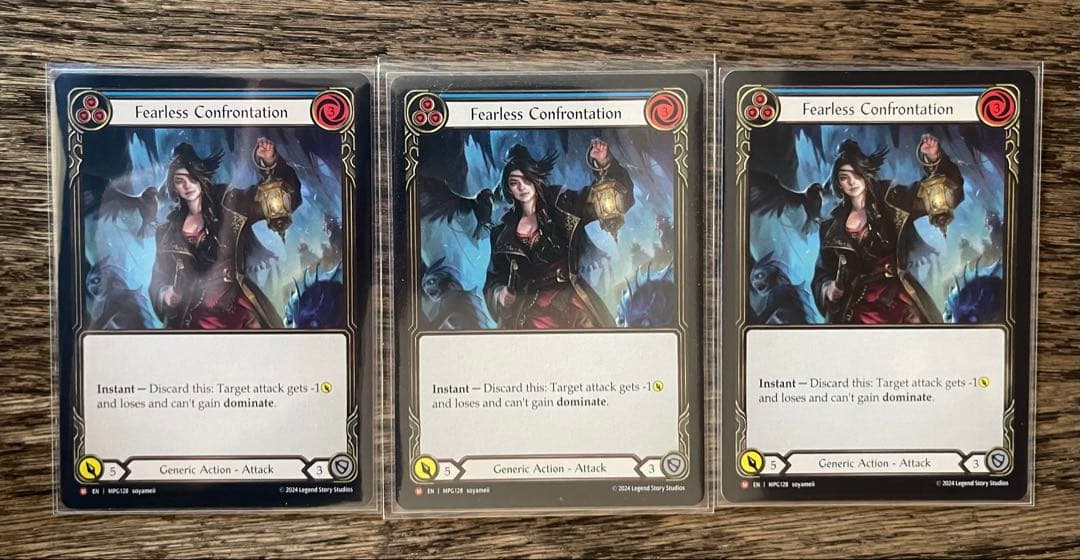 FaB Fearless Confrontation / 不敵な対立 3枚セット