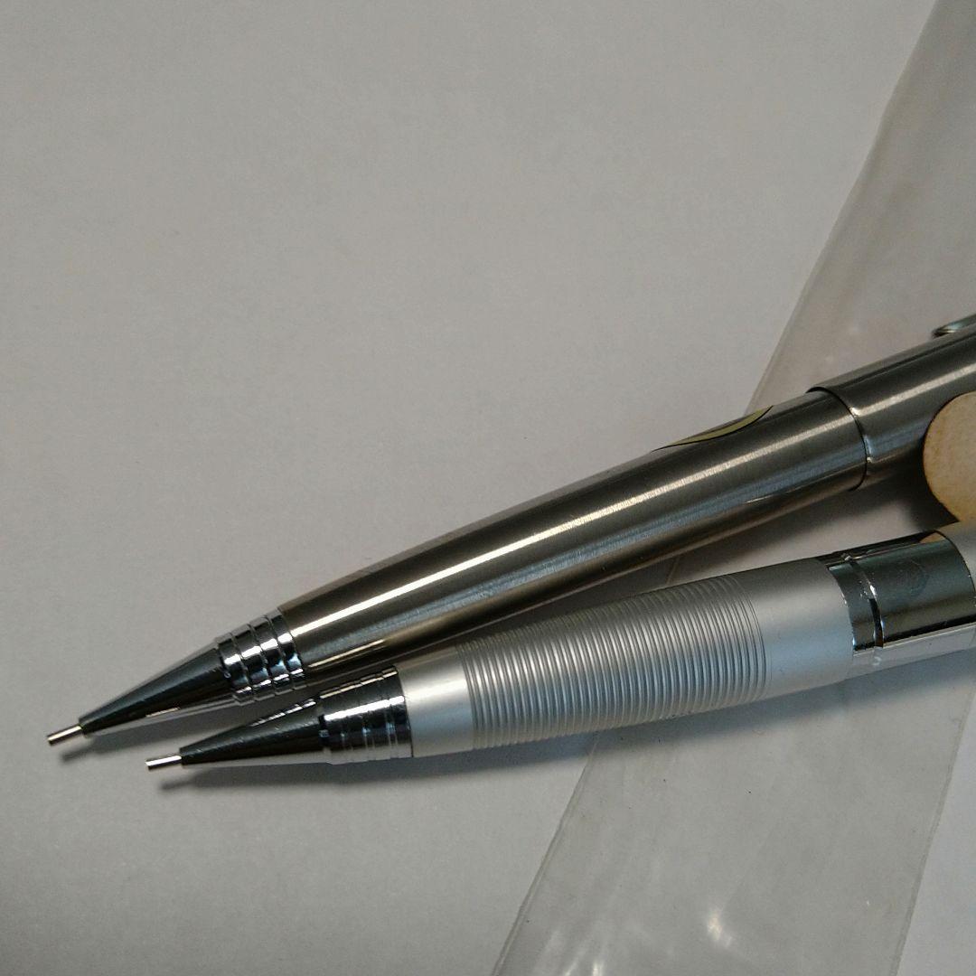 パイロット　シルバー色　ペンシル　プラチナムアングル（ボディノック）