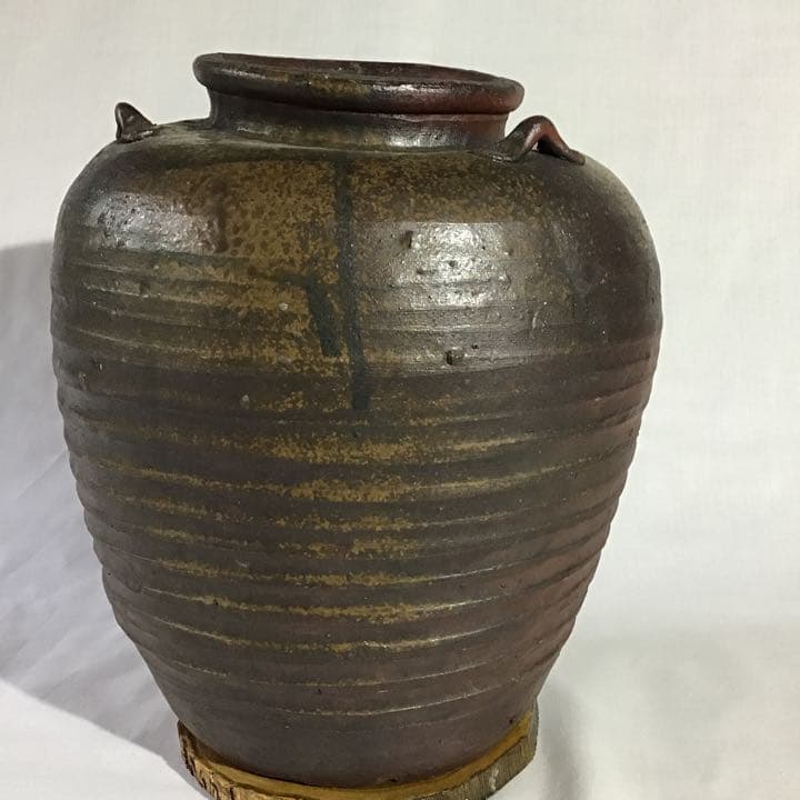 古備前三耳壷　江戸期