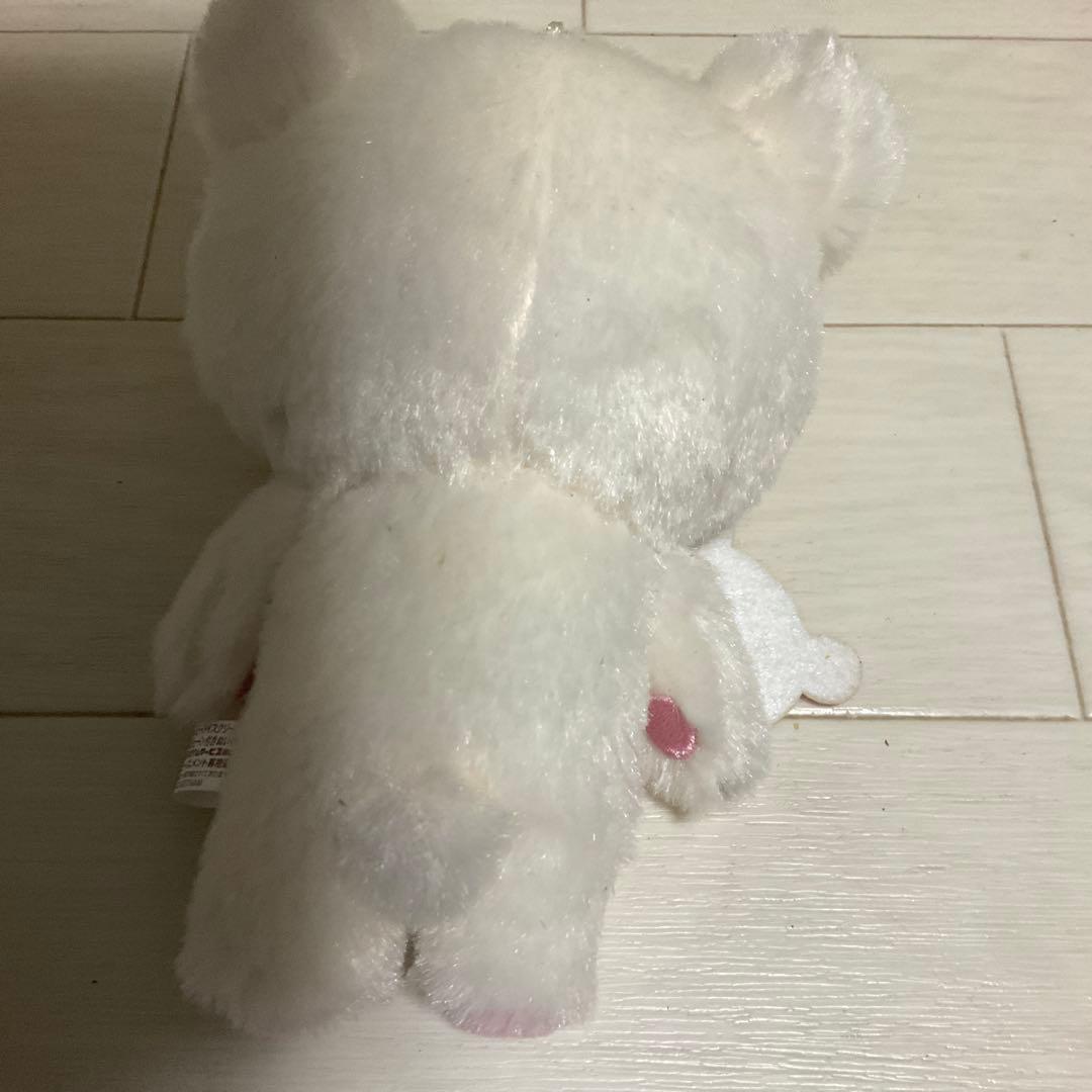 コリラックマSan-X白いふわふわ素材白いクマの子肉球刺繍コリゴグふんわり天使