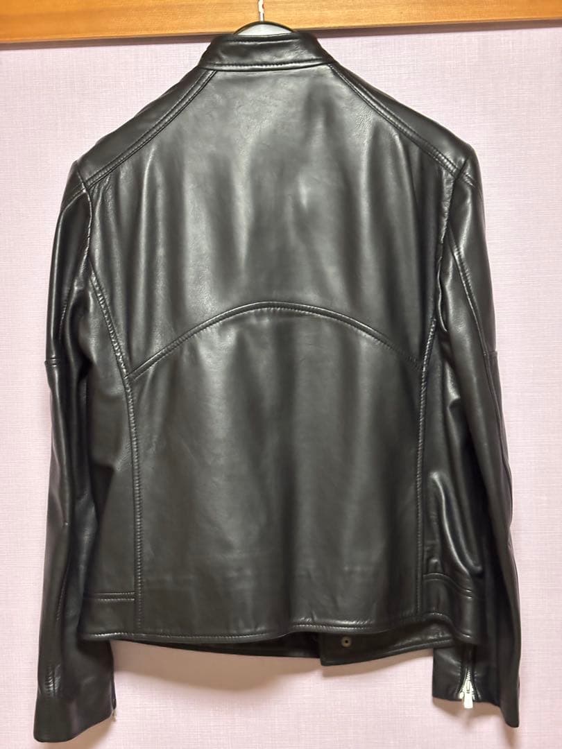 Quattrocchi シングルライダースジャケット ブラック