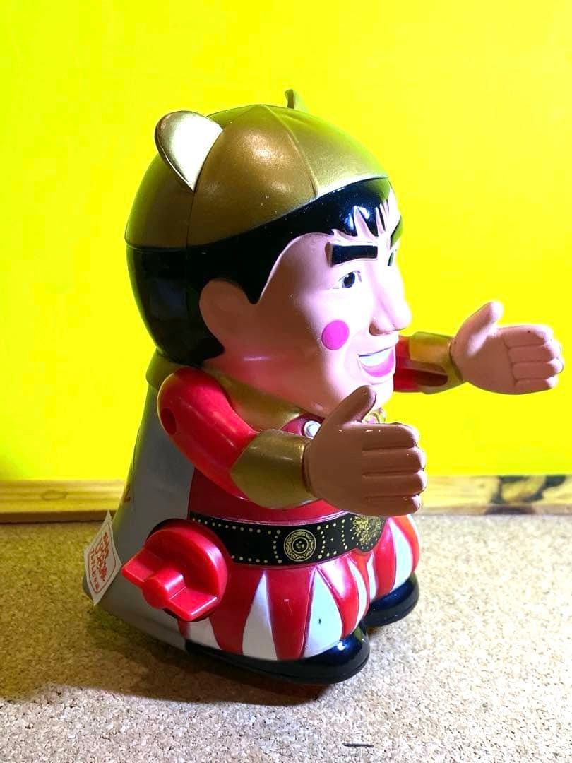 【可動品】昭和からのヒーロー絶版タケチャンマン人形ゼンマイ式★新品未使用未展示物