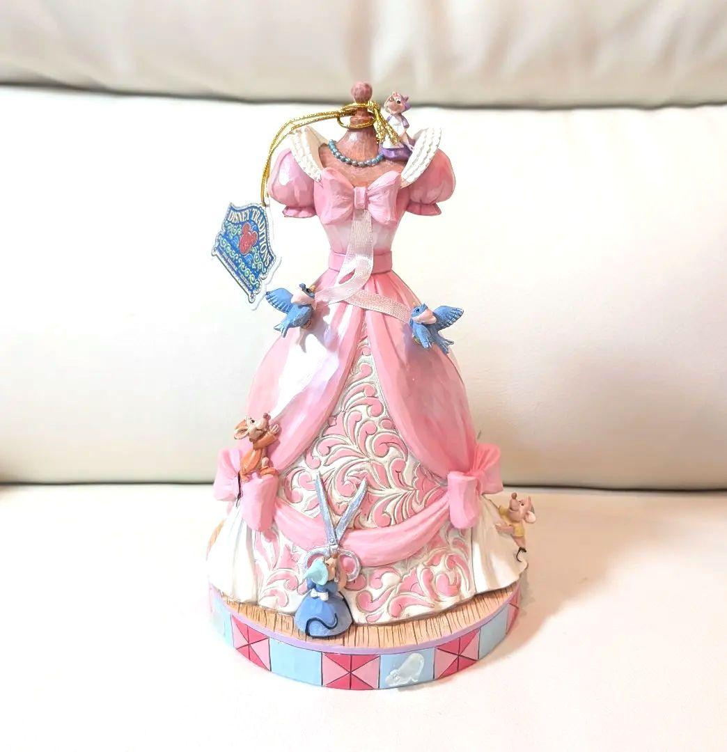 ディズニー　ショーケース シンデレラ　ピンクドレス　フィギュア　オルゴール