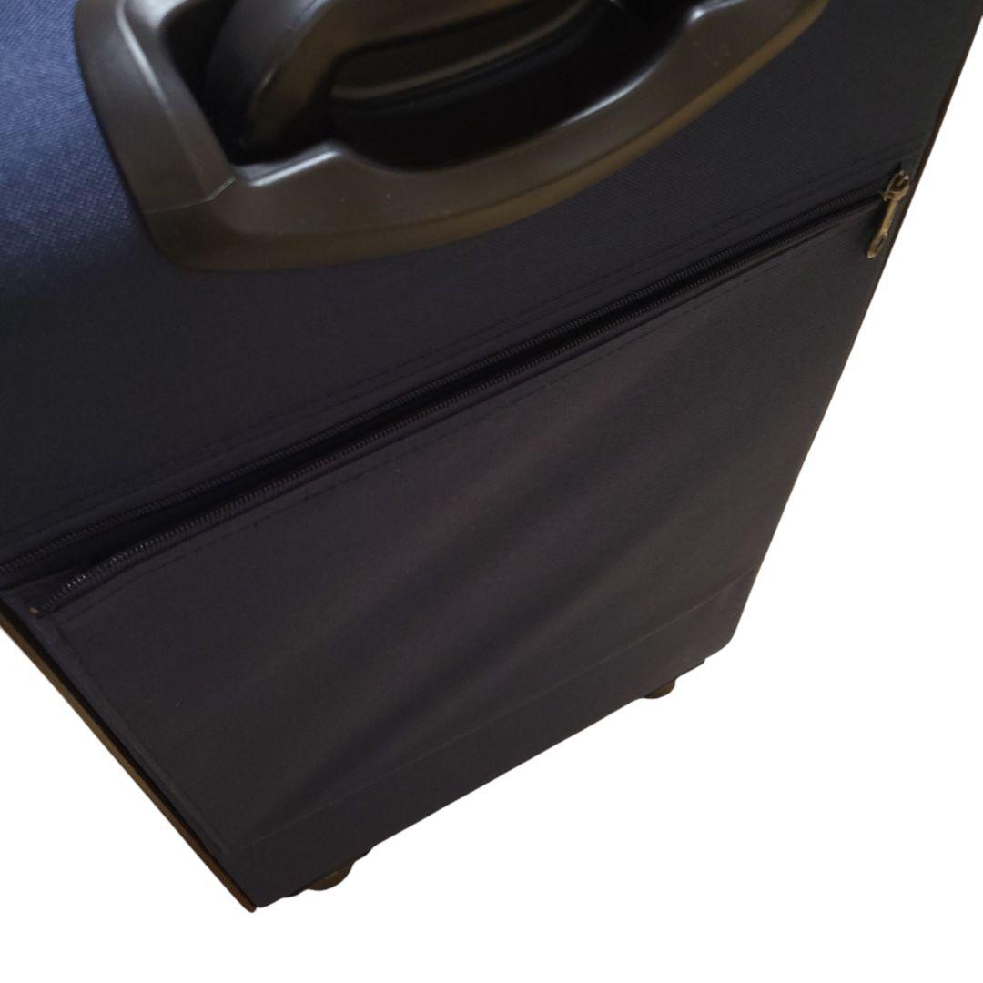 未使用☆possédez スーツケース 44L ソフト ファスナー ネイビー 布