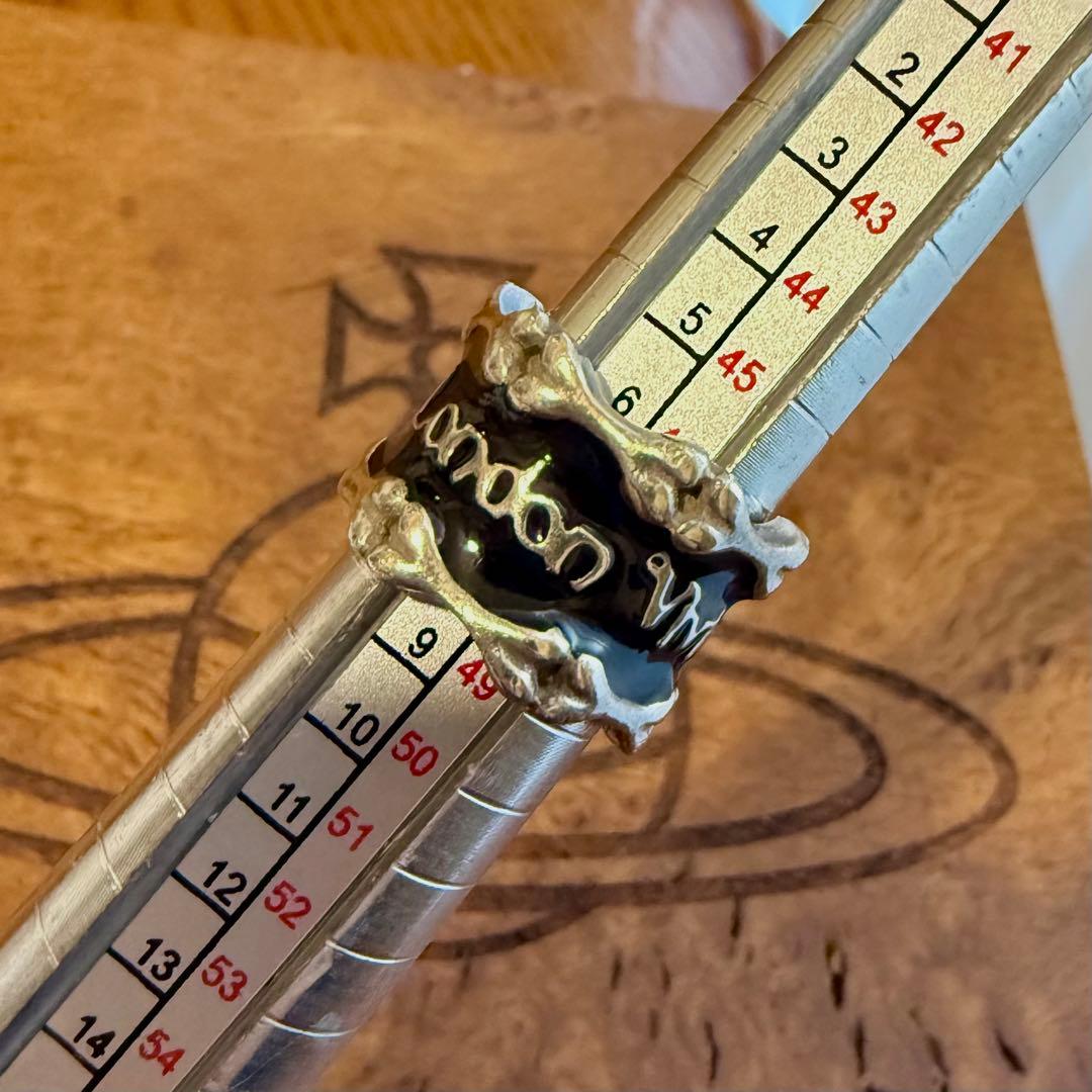 ケース込☆激レアVivienneWestwood ボーンリング/ブラックXS