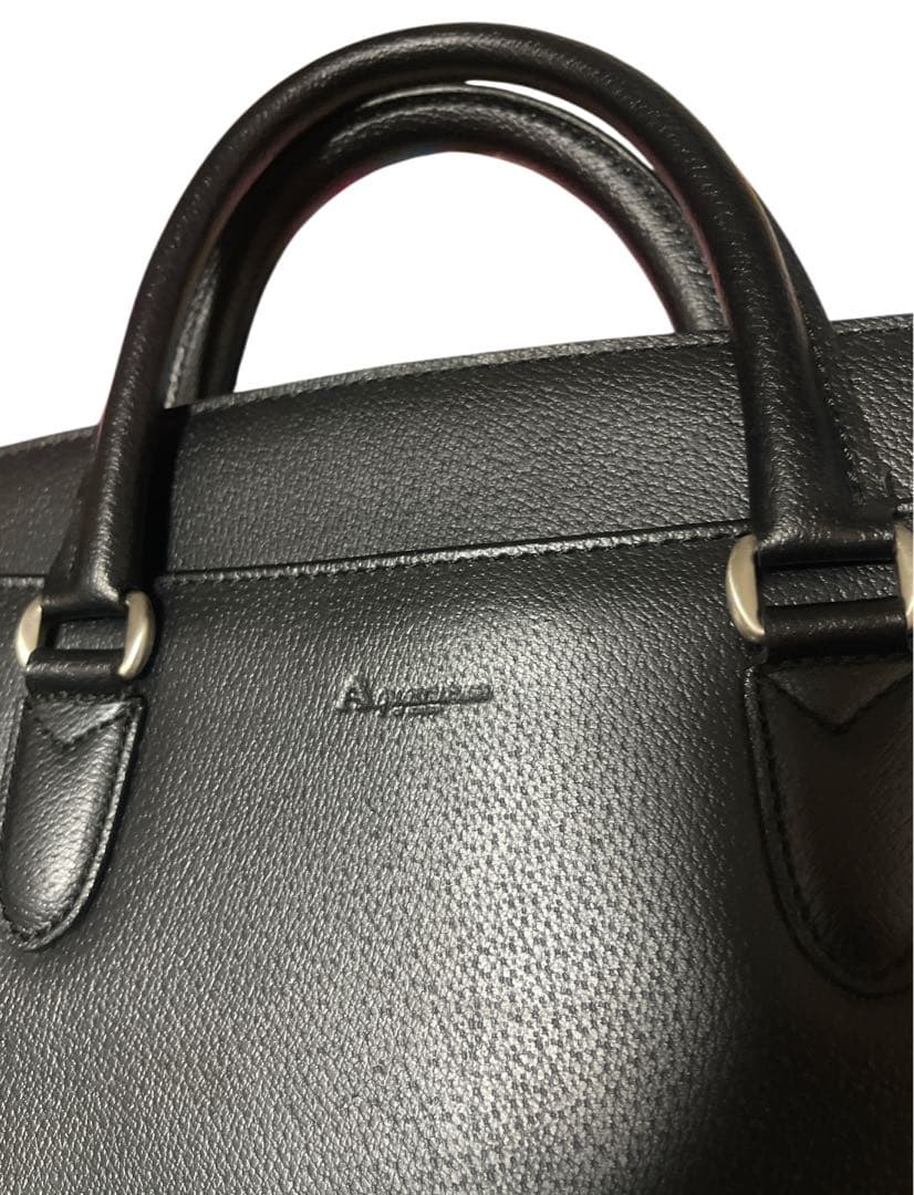 極美品】　AQUASCUTUM アクアスキュータム　ビジネスバッグ　ブラック　黒