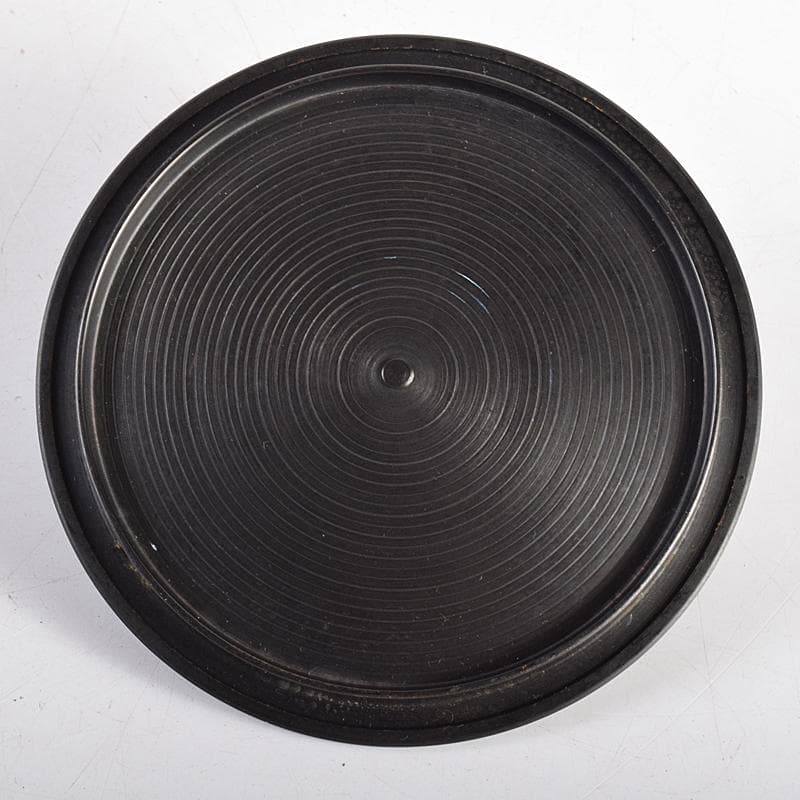 茶道具　人間国宝　釜師　高橋敬典作　浜松地文　真形釜　共箱　V　R8547B