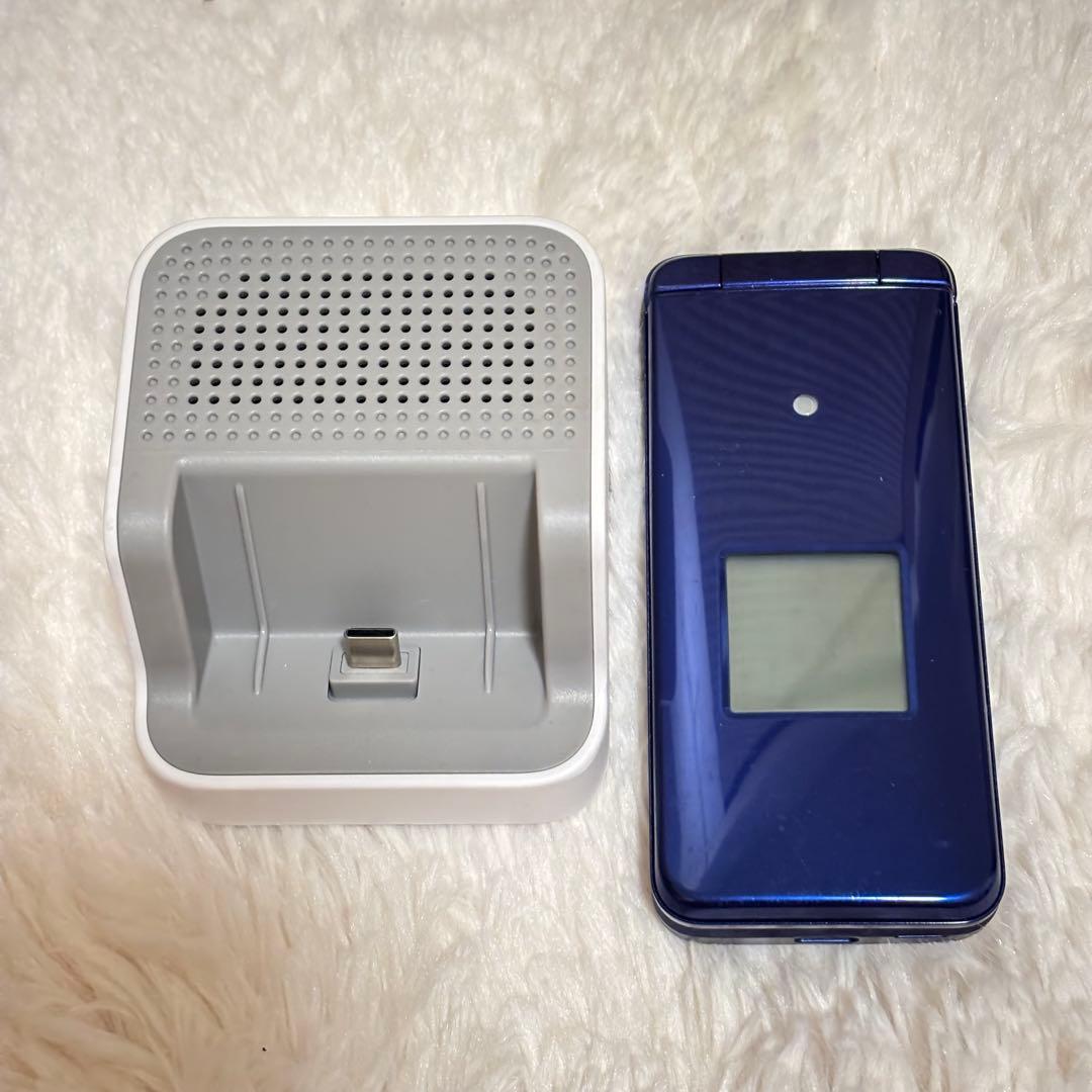 美品　auかんたんケータイライトKYF43 ロイヤルブルー