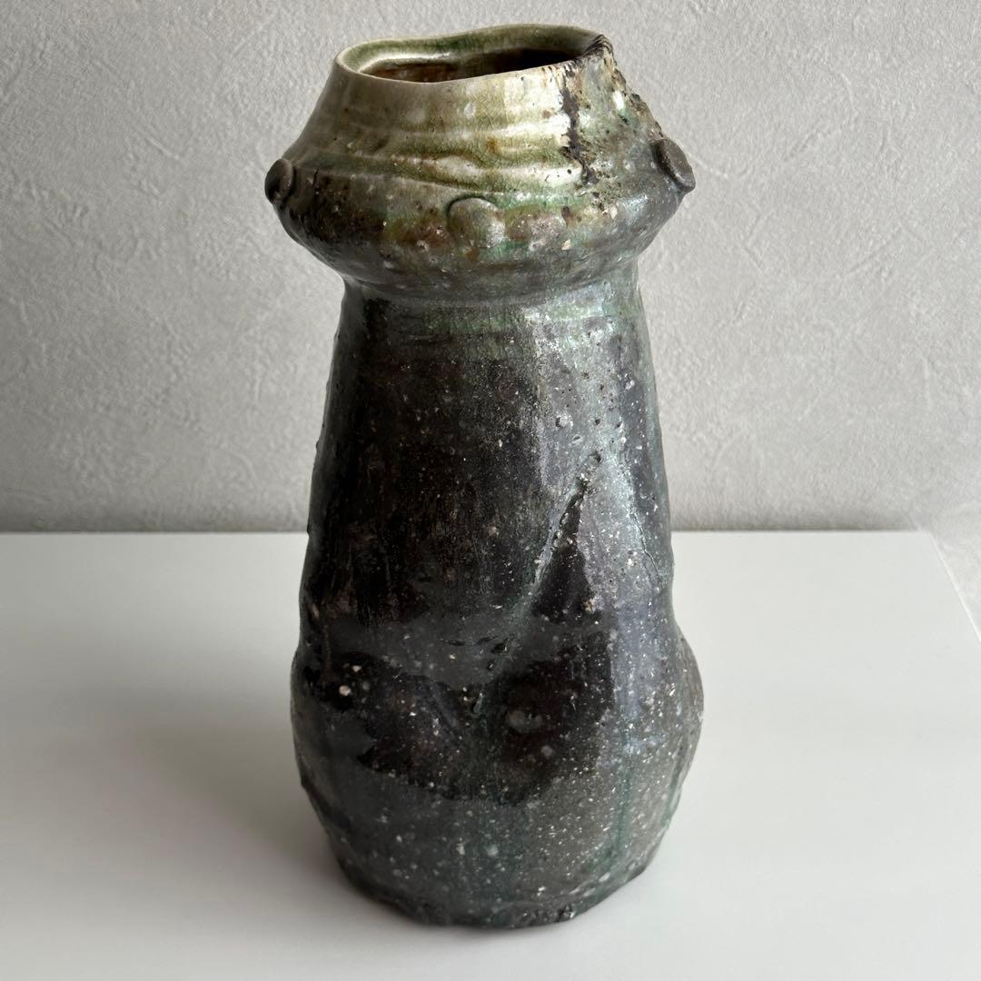 古谷道生 伊賀 花器 伊賀花入 「宙のグラス」共箱