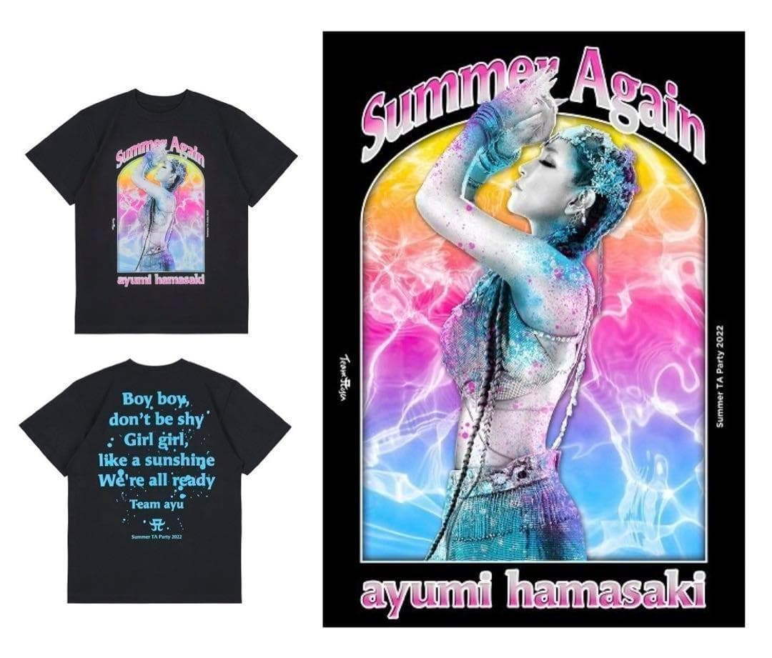 浜崎あゆみ　Tシャツ BLACK　「Summer TA Party 2022」