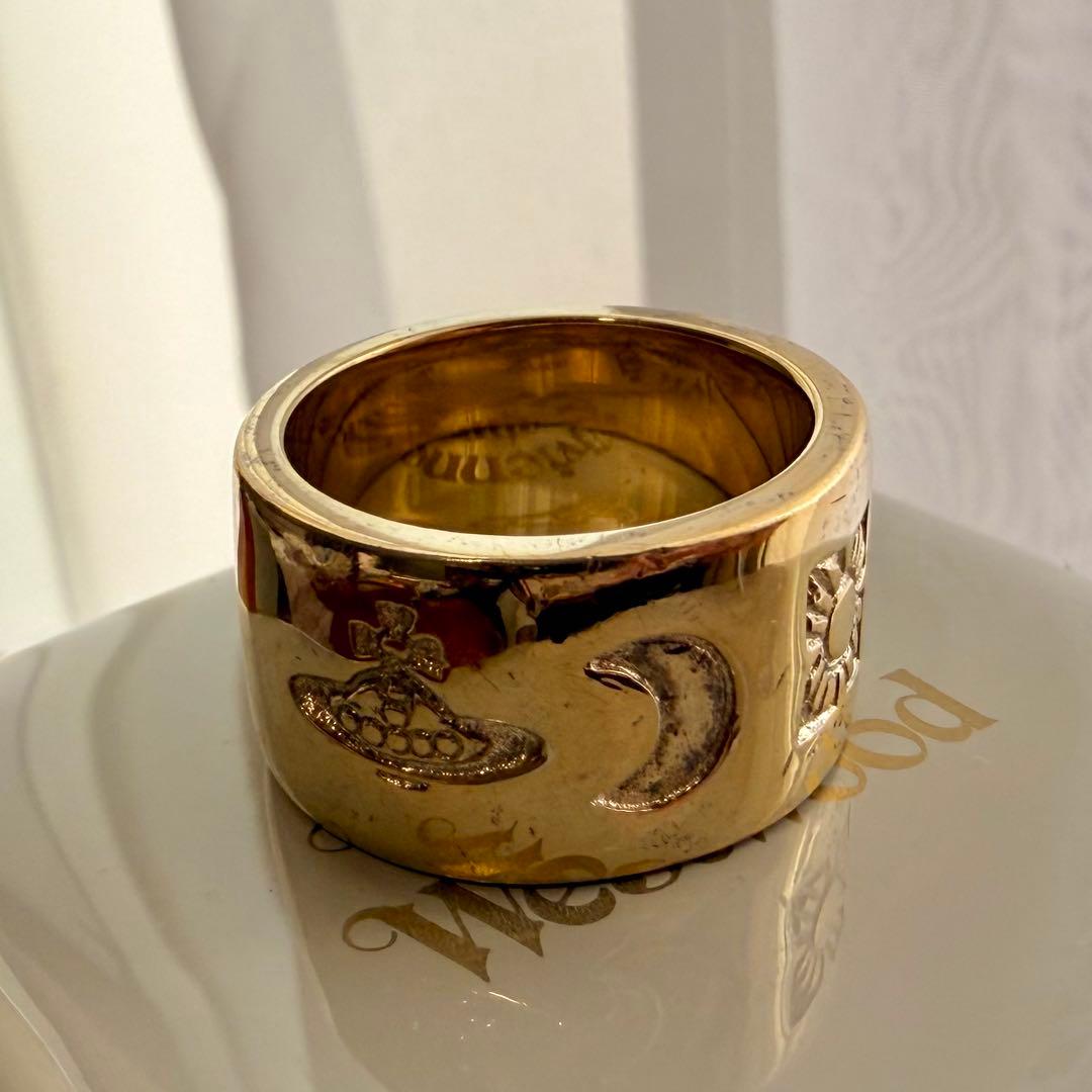 英国製初期版レアVivienneWestwoodオーブ/ウェディングリング L