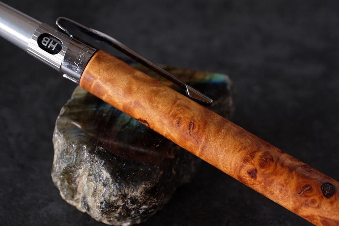 高村杢工房PG5木軸カスタムシャープペンシル0078 花梨瘤