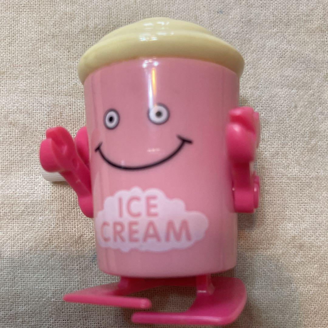 HANS ゼンマイ　トコトコ　ロボット　フィギュア　アイスクリーム　プラ