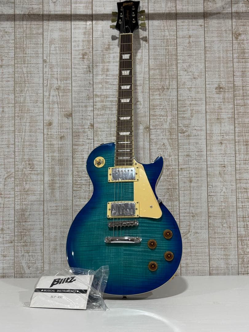 BLITZ BLP-450 レスポールタイプ ブルー色