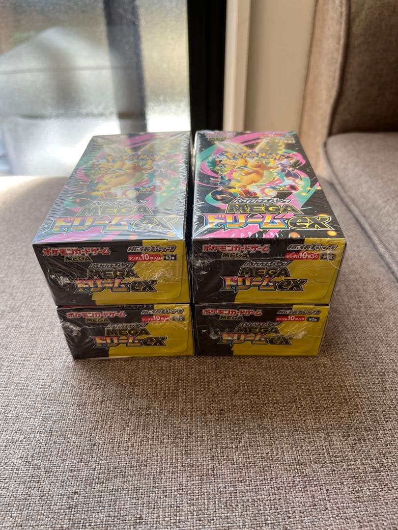 ポケモンカードゲーム MEGAドリームEX 4個セット　新品未開封シュリンク付き