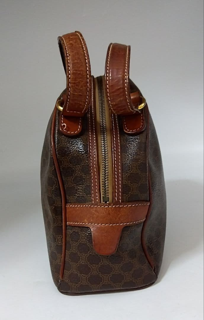 APD03 セリーヌ マカダム ハンドバッグ トリオンフ ゴールド金具