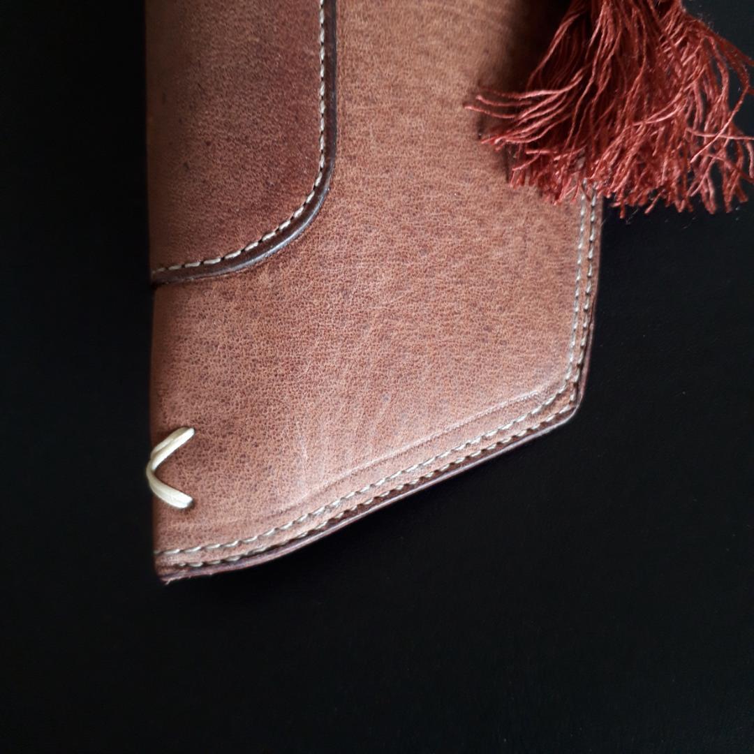 コントラバス ウッドベース ホルスター 弓ホルダー　ダークキャメル