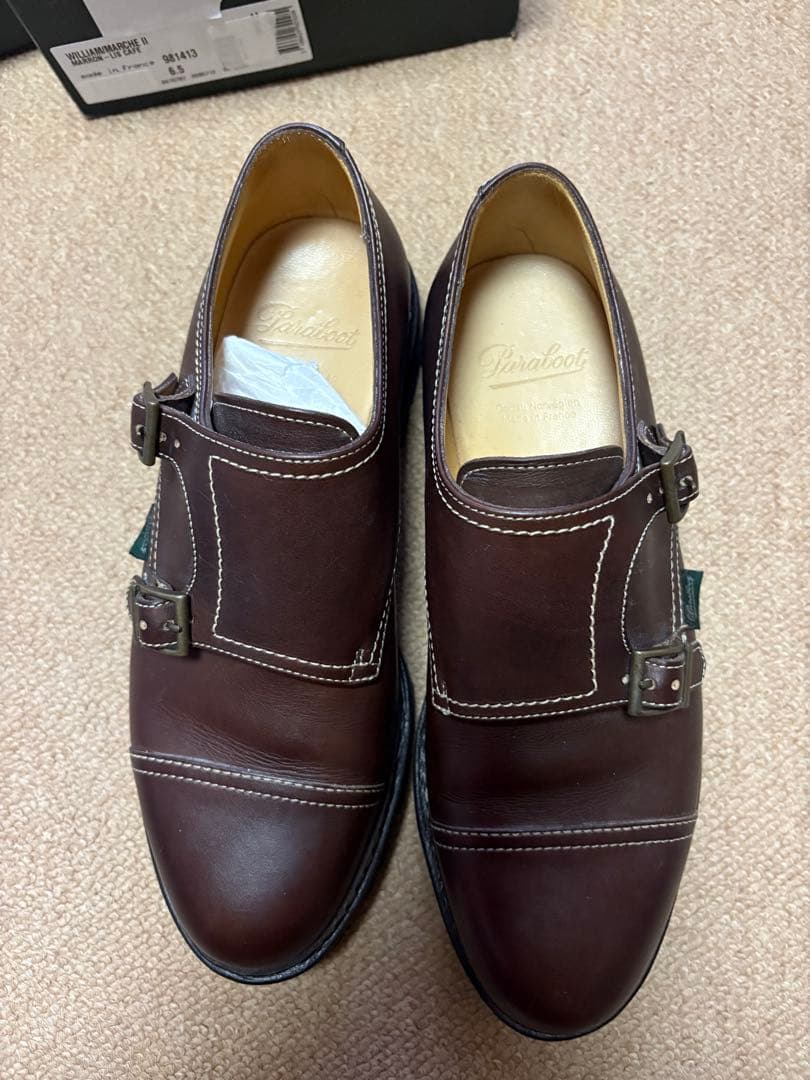 試着のみ　パラブーツ　ダークブラウン ウィリアム