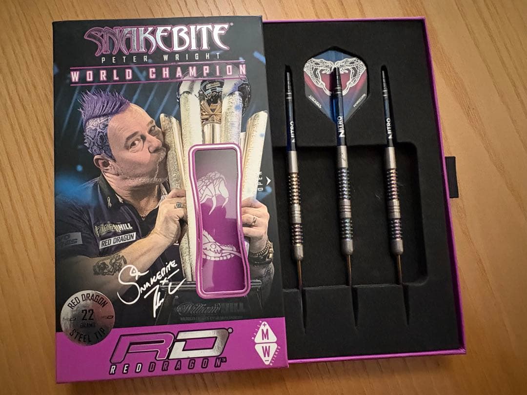 【ダーツ レア】ピーターライト マンバ レインボー 22g レッドドラゴン