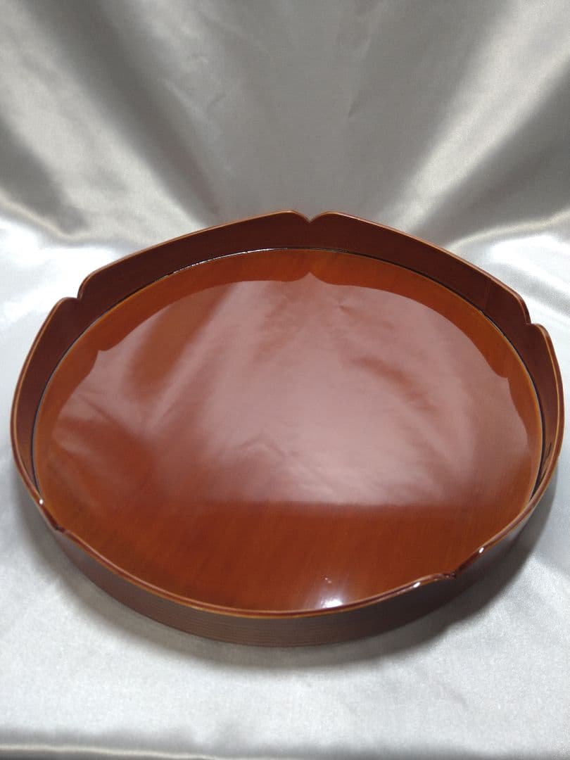 飛騨伝統工芸 春慶塗 茶道具 千歳盆 漆器 天然木 裏千家 美品