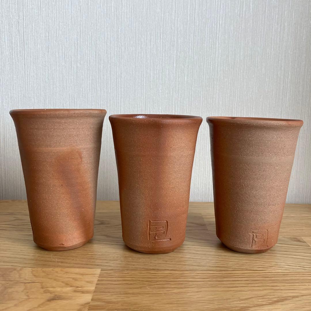 備前焼　緋襷　ビアマッグ　フリーカップ