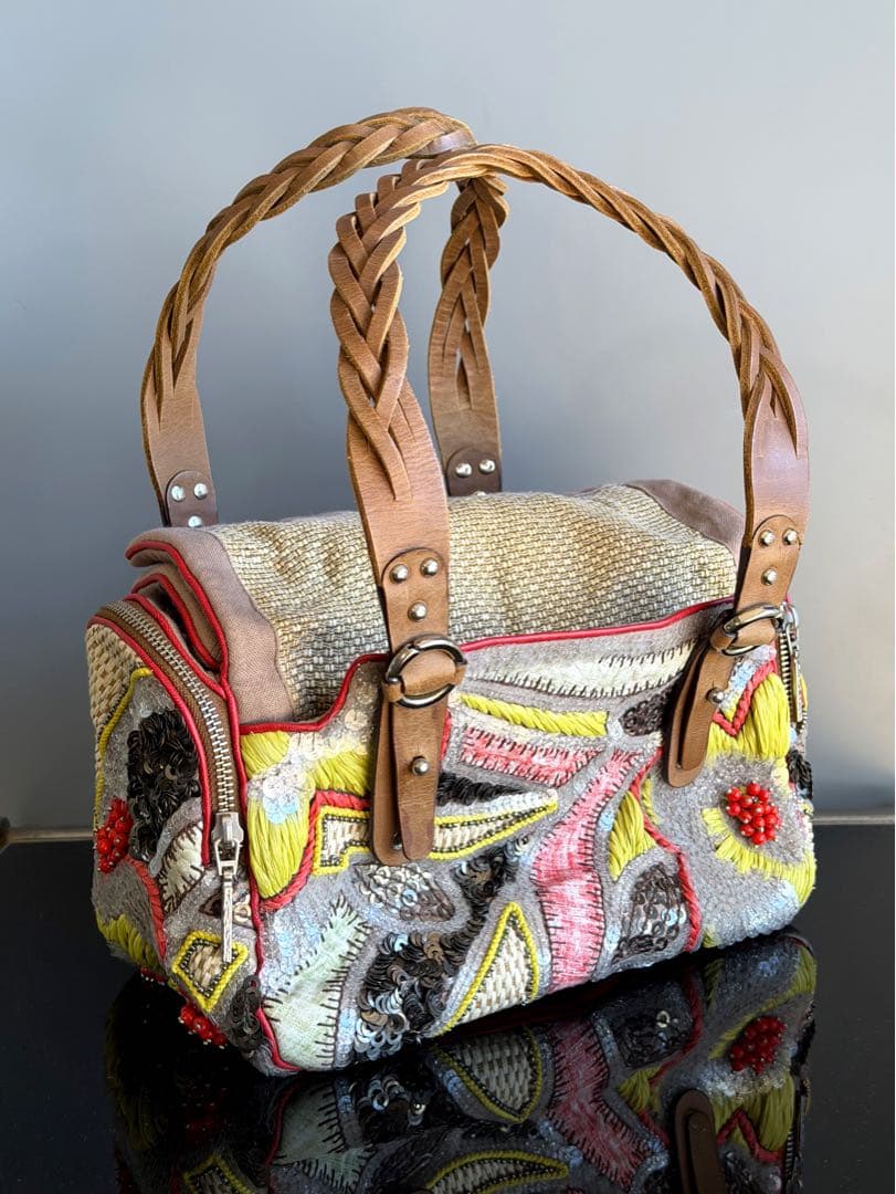 未使用　JAMIN PUECH ジャマンピュエッシュ　ビーズ　ショルダー　タグ有