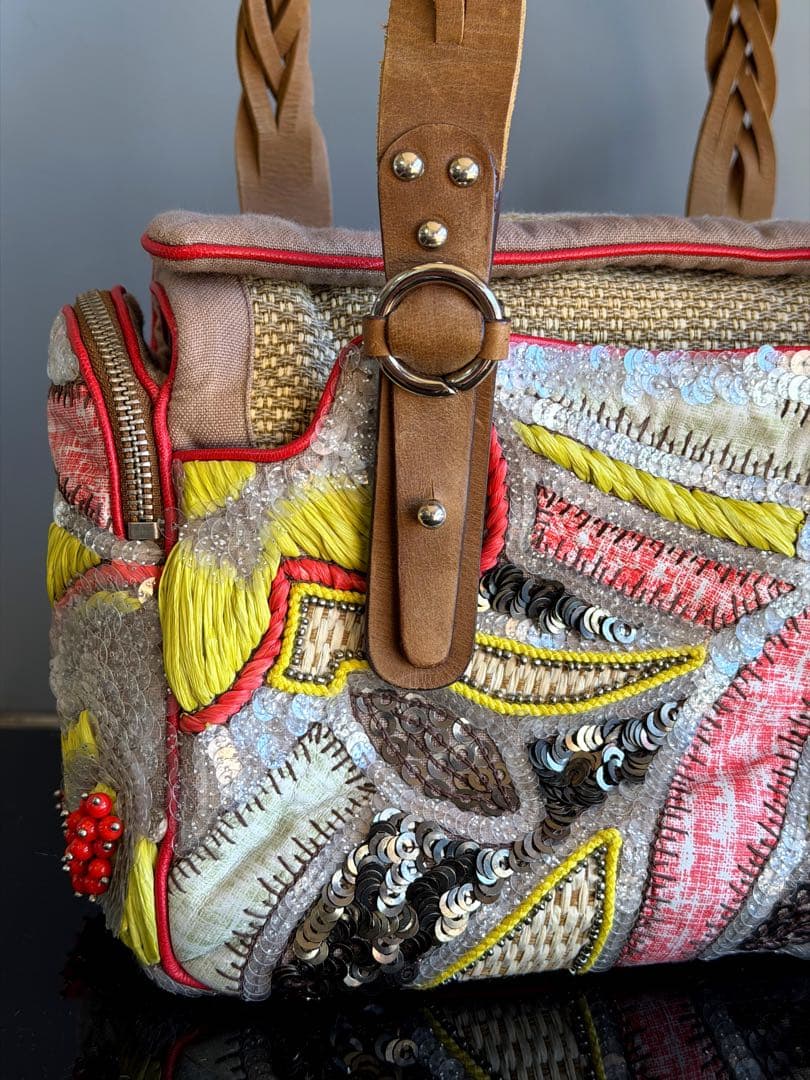 未使用　JAMIN PUECH ジャマンピュエッシュ　ビーズ　ショルダー　タグ有