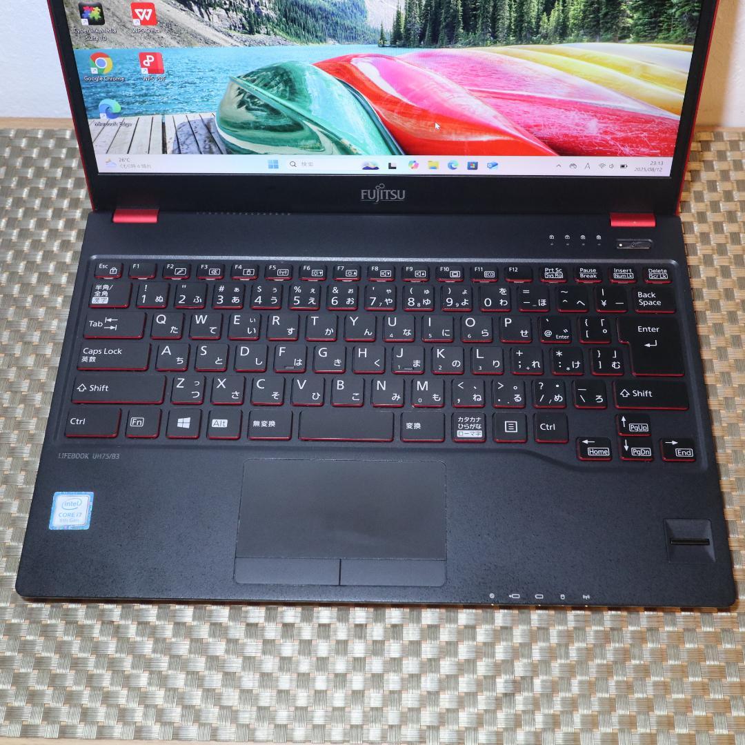 小型Win11公式対応8世代i7/SSD512G/メ12G/無線/カメラ/FHD