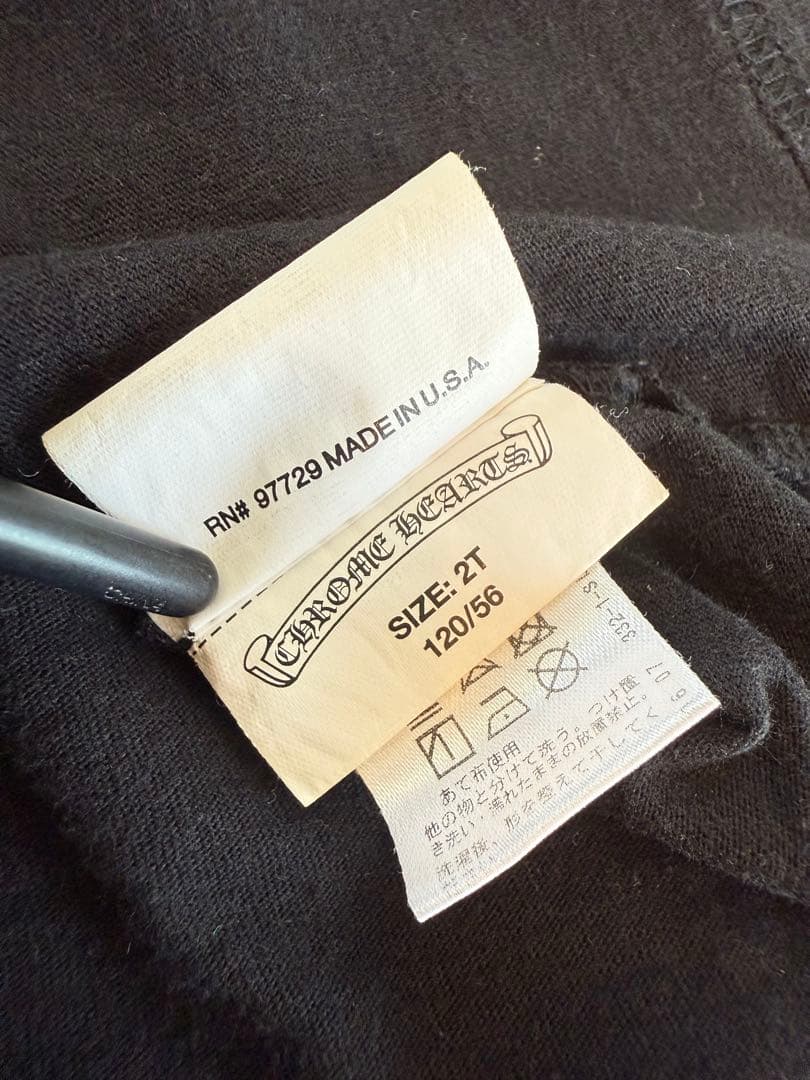 CHROME HEARTS ブラック Tシャツ 2T