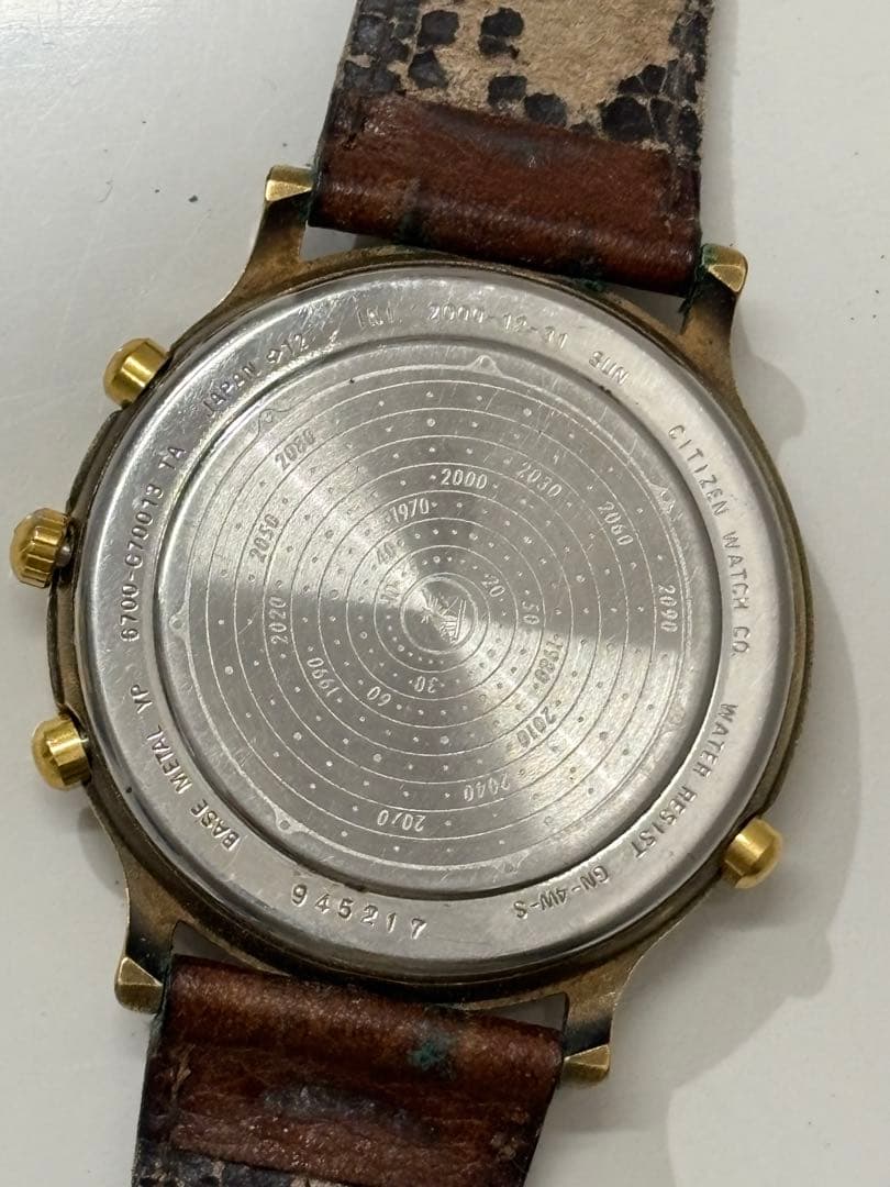 【ジャンク】シチズン アバロン スーパーカレンダー クオーツ　メンズ　腕時計