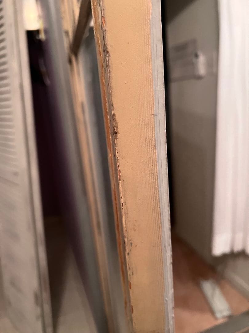 少し大きな古いガラス扉＊レトロ＊古道具