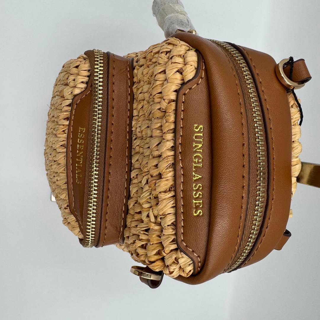 アニヤハインドマーチ ラフィア調 ESSENTIALS ショルダーバッグ