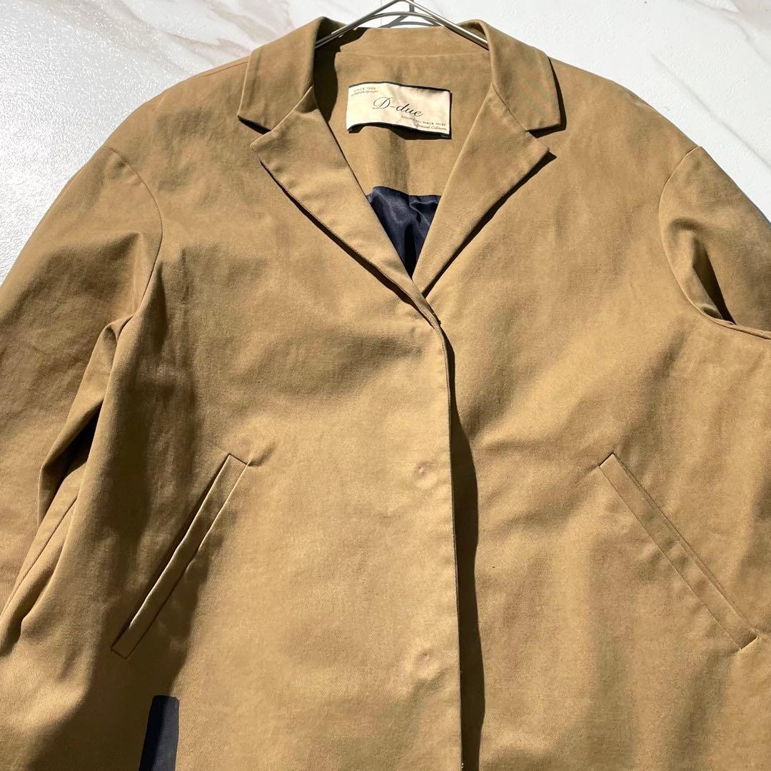 入手困難✨ d-due デドュエ ステンカラーコート デザイン ブラウン系