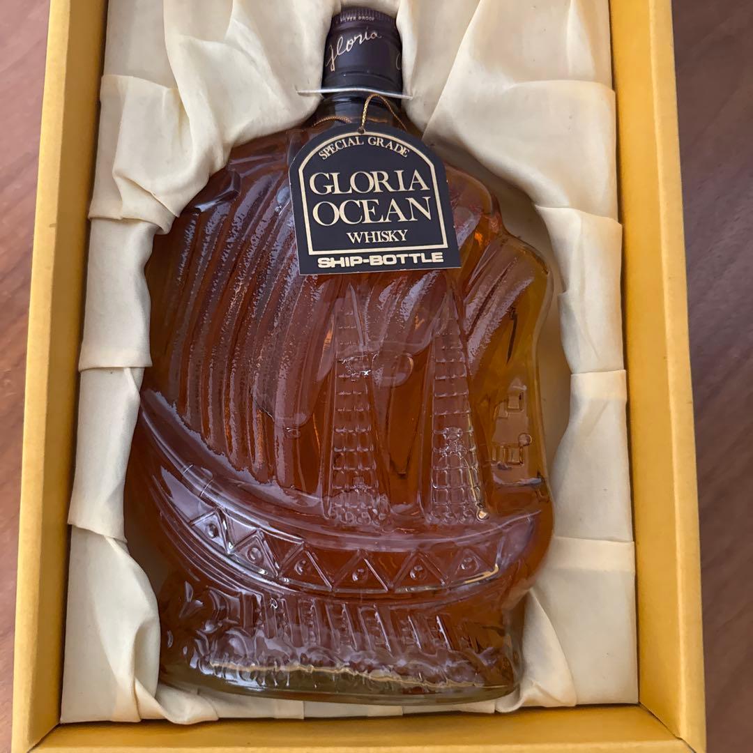【未開栓】三楽オーシャン ウイスキー グロリアオーシャン シップボトル 特級