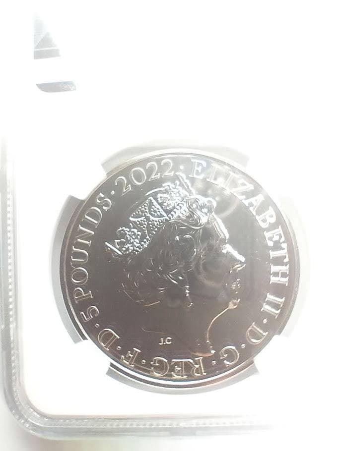 NGC MS69DPL 2022 イギリス £5 Commonwealth