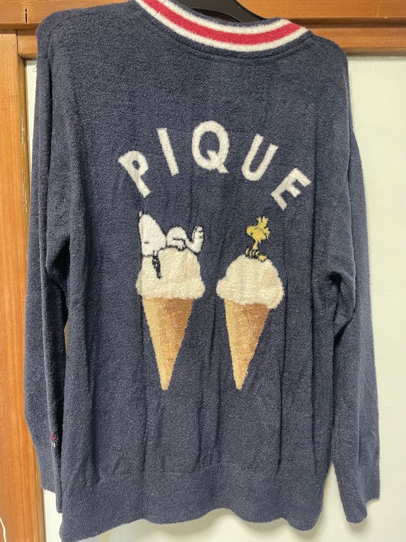 【新品タグ付】gelato pique PEANUTS スムーズィーカーディガン