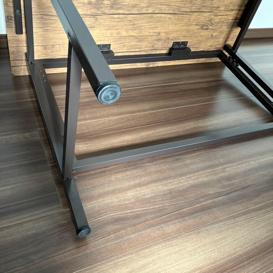 3*6様 幅100cm 折りたたみデスク FLAP 完成品 Brown Pine