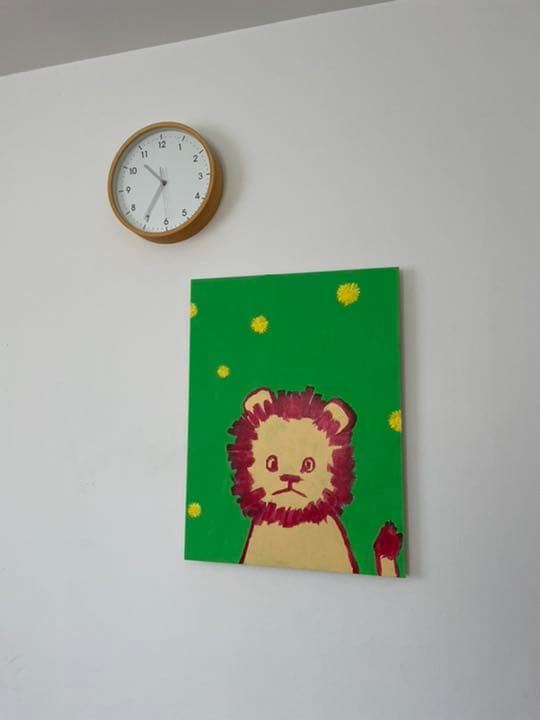 タンポポライオン原画Japanese pop art