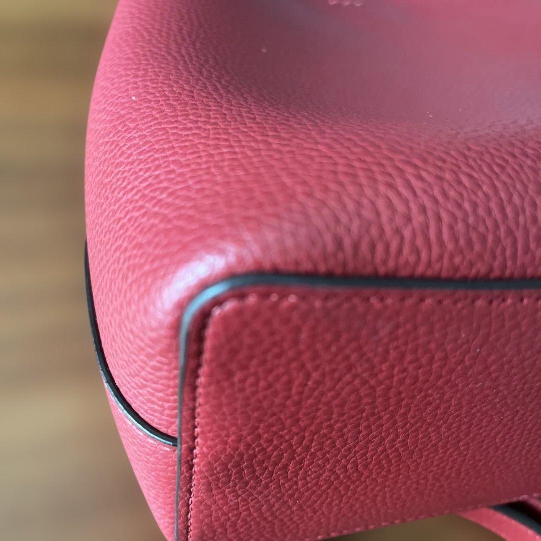 コーチ COACHスモールタウンバケットショルダー・ハンドバッグ2way レッド